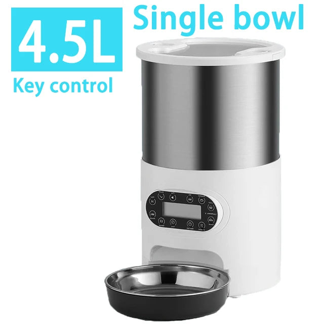 Automatic Pet Feeder For Cats WiFi Smart Swirl Slow Dog Feeder With Voice Recorder Large Capacity Timing Cat Food Dispenser