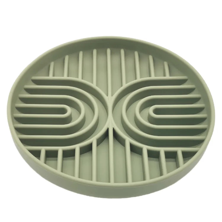Pet supplies Slow Food Bowl Cat Anti-Knockover Anti-Slip Food Bowl Puppy Anti-choking Silicone Toy Food Plate