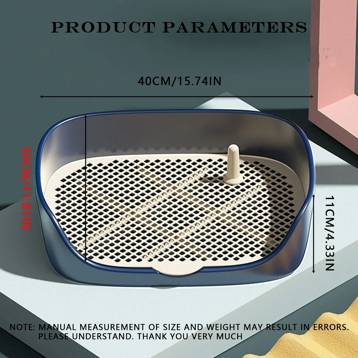 Pet Dog Toilet Portable Dog Potty Pan Trainer Litter Box Anti-Splash Pets Wc Toilet Puppy Kitten Cleaning Tool