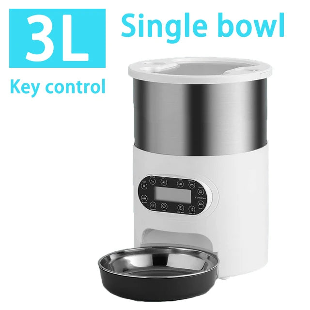 Automatic Pet Feeder For Cats WiFi Smart Swirl Slow Dog Feeder With Voice Recorder Large Capacity Timing Cat Food Dispenser