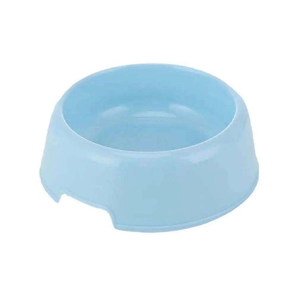 Pet Supplies Candy Colored Plastic Dog Bowl Cat Bowl Bowl Pet Cat Tableware Bowl Bowl Single Small T7Y6