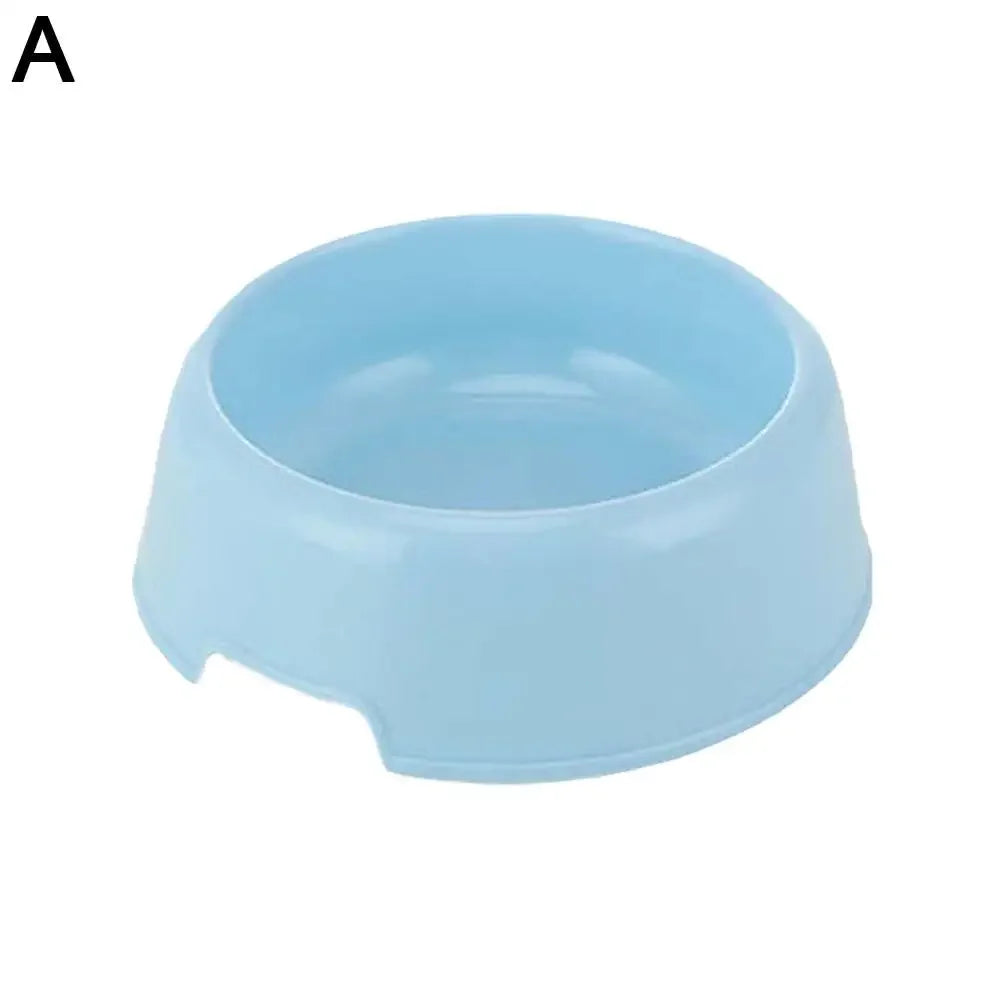 Pet Supplies Candy Colored Plastic Dog Bowl Cat Bowl Bowl Pet Cat Tableware Bowl Bowl Single Small T7Y6