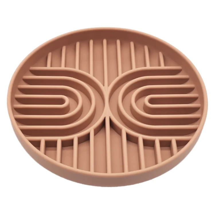 Pet supplies Slow Food Bowl Cat Anti-Knockover Anti-Slip Food Bowl Puppy Anti-choking Silicone Toy Food Plate