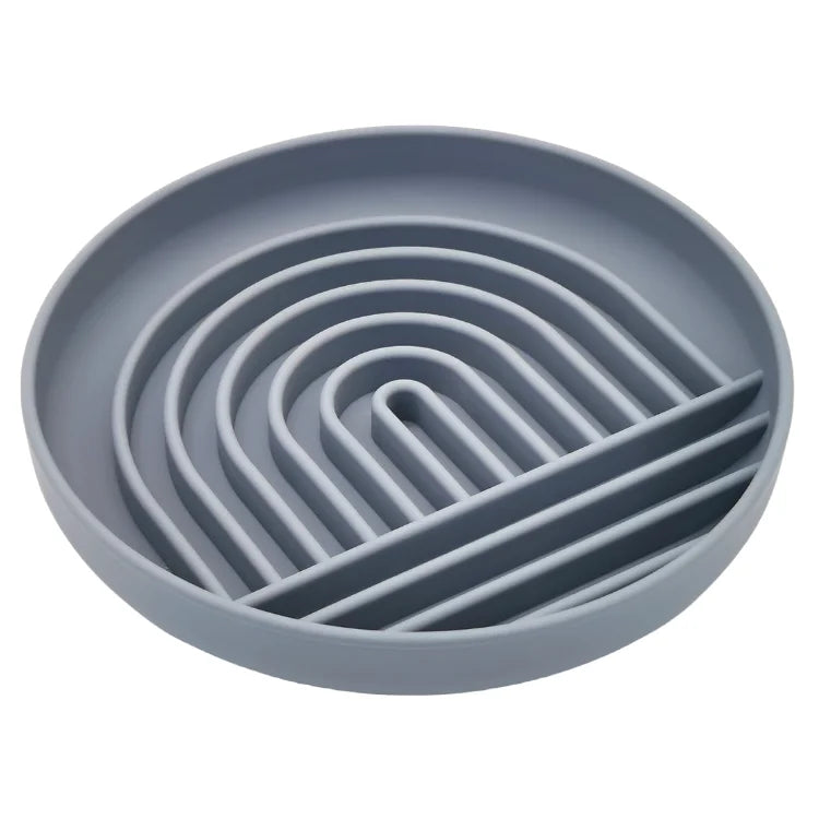 Pet supplies Slow Food Bowl Cat Anti-Knockover Anti-Slip Food Bowl Puppy Anti-choking Silicone Toy Food Plate