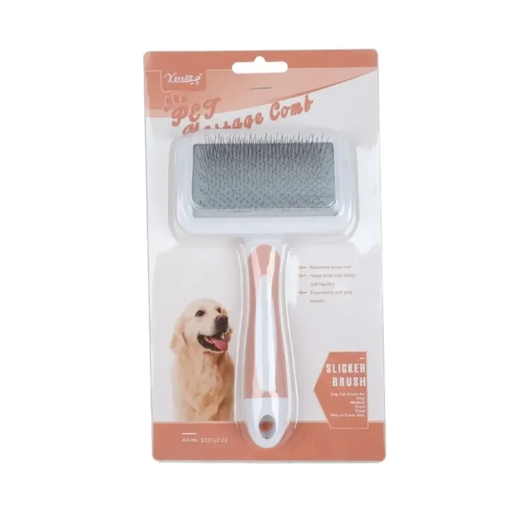 Pet Hair Shedding Comb Dog Cat Brush Grooming Long Hair Indoor Hair Remover Cleaning Beauty Slicker Pet Supplies