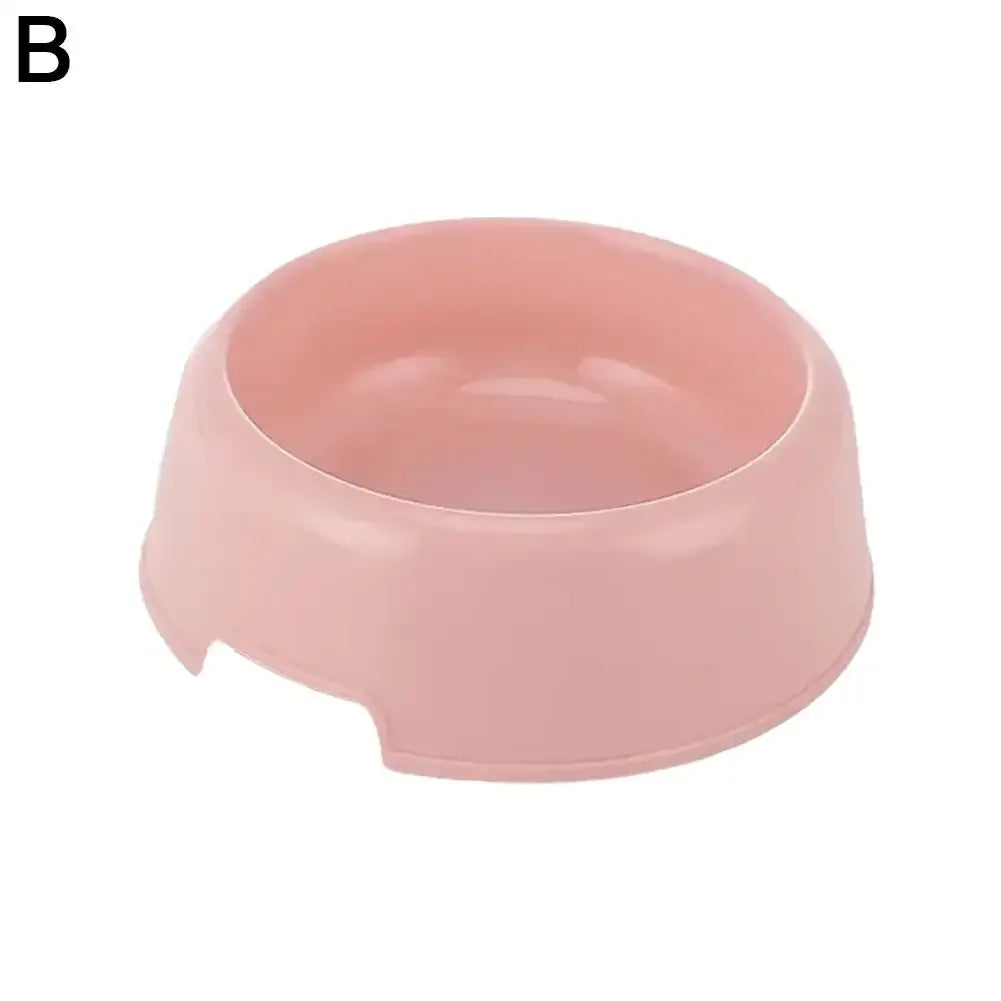 Pet Supplies Candy Colored Plastic Dog Bowl Cat Bowl Bowl Pet Cat Tableware Bowl Bowl Single Small T7Y6
