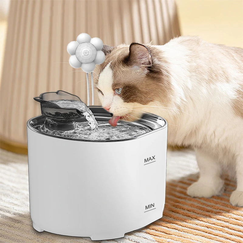2.2L Intelligent Cat Water Fountain,Pet Water Dispenser With Filter,Dog Drinking Fountain For Cats,Ultra Quiet Water Pump