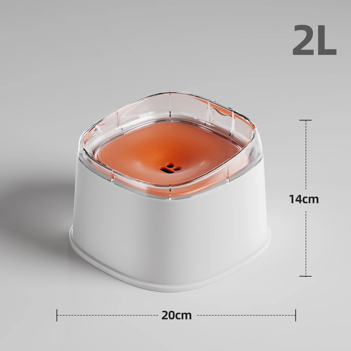 2.2L Dog Drinking Water Bowl No Spill Floating Non-Wetting Mouth Cat Slow Anti-Overflow Water Feeding Dispenser Large Capacity