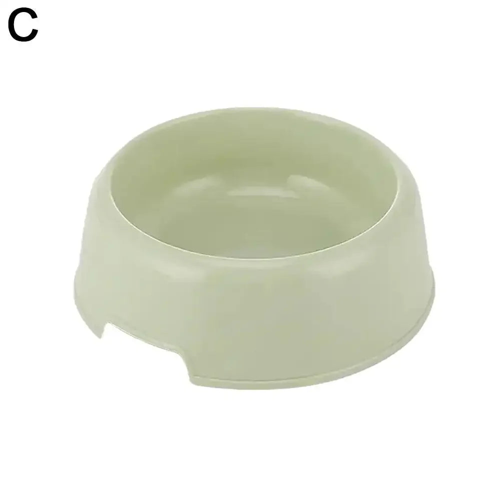 Pet Supplies Candy Colored Plastic Dog Bowl Cat Bowl Bowl Pet Cat Tableware Bowl Bowl Single Small T7Y6
