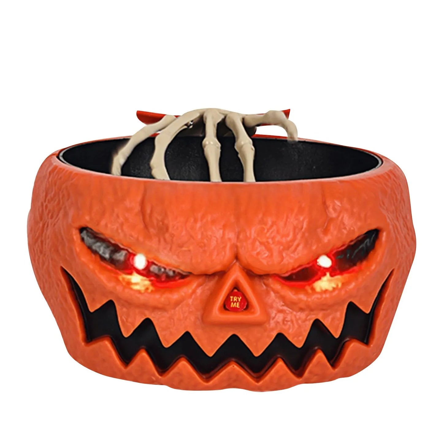 Unique Skull Pumpkin Bowl Scary Halloween Decorations Haunted House Decor Halloween Horror Pumpkin Candy Bowl Holder Deep Dish