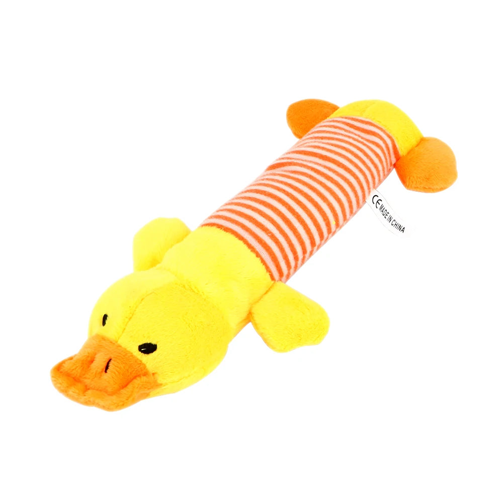 Dog Cat Fleece Toys Elephant Duck Pig  Chicken Legs  Pet Funny Plush Toys Fit for All Pets Popular Squeak Chew Sound Dolls