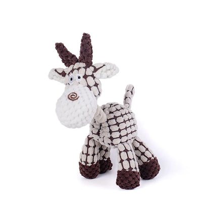 Hot new arrival pet cat dog sound toy cotton rope creative donkey plush bite training interactive pet toy for dog cat grey brown