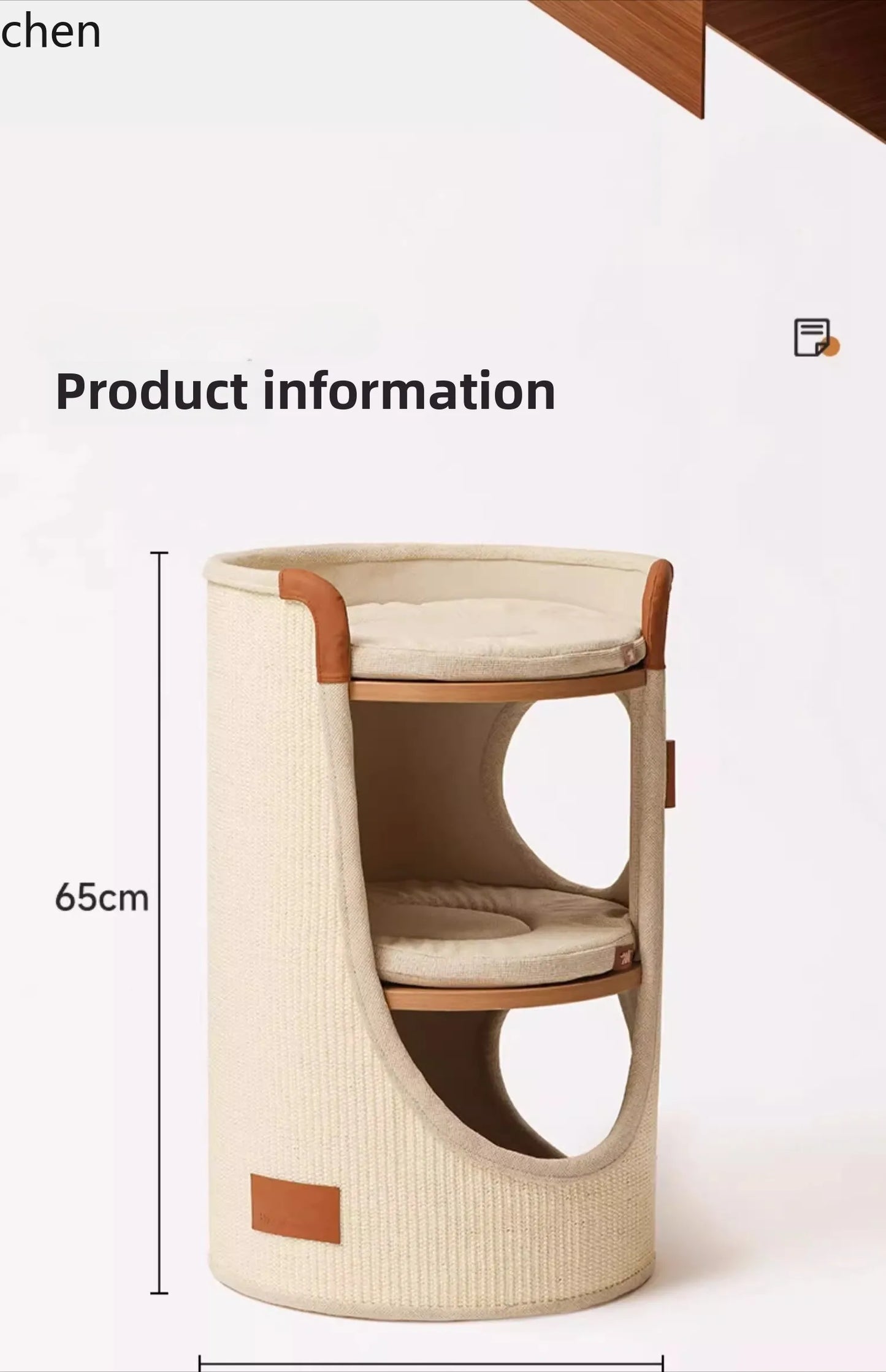 ZML cat climbing frame small apartment does not occupy a cat's nest, four-season household double-layer cat scratching bucket