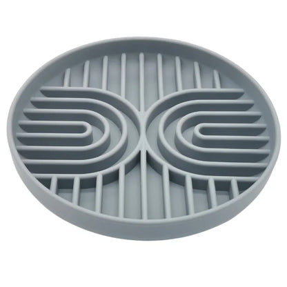 Pet supplies Slow Food  Bowl Cat Anti-Knockover Anti-Slip Food Bowl Puppy Anti-choking Silicone Toy Food Plate