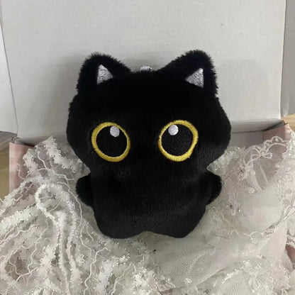 Party gift cute black cat plush toy doll pendant pillow cushion black cat plush toy doll, suitable for boys and girls.