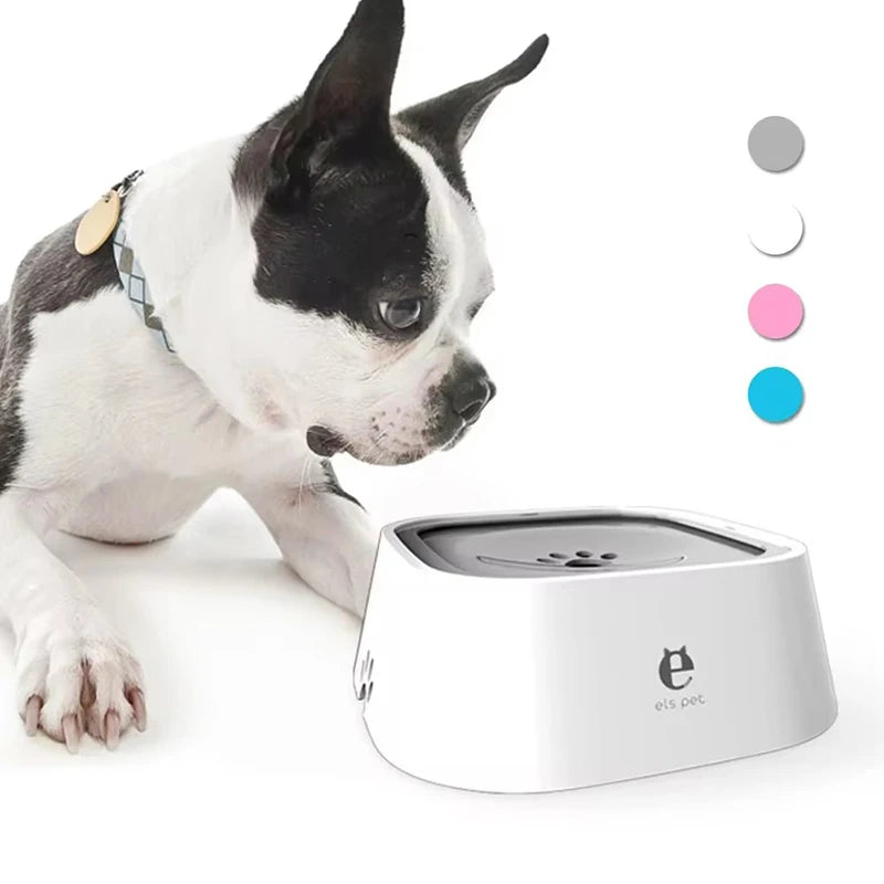 Pet Water Bowl Anti Spill Automatic Dog Bowl Vehicle Carried Floating Bowl Slow Wate