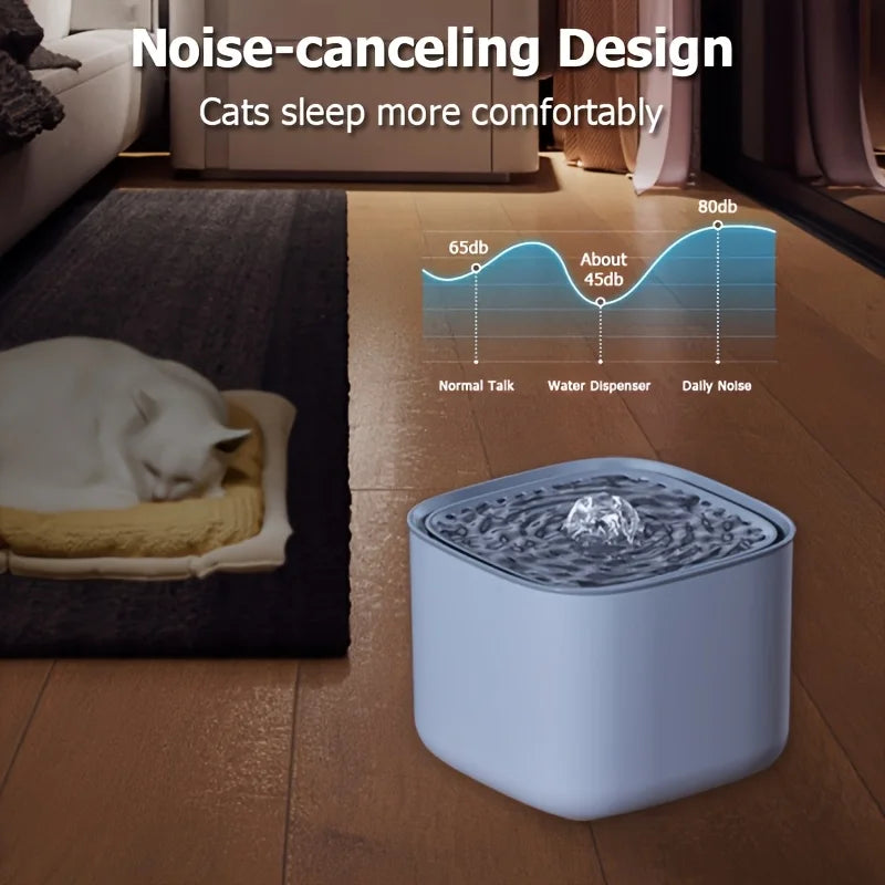 3L Automatic Pet Water Fountain with 3pcs Filter Chips Silent Drinking Dispenser for Cats & Dogs Replacement Filters for sale