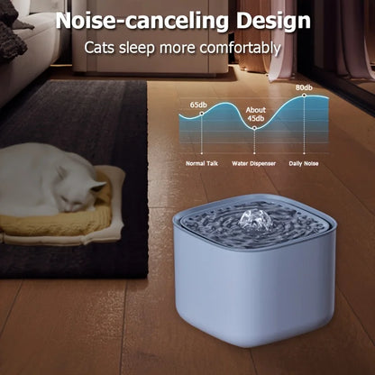 3L Automatic Pet Water Fountain with 3pcs Filter Chips Silent Drinking Dispenser for Cats & Dogs Replacement Filters for sale