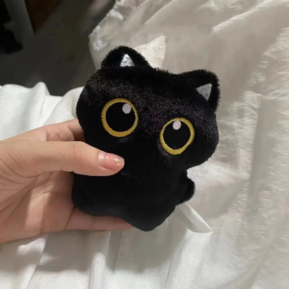 Party gift cute black cat plush toy doll pendant pillow cushion black cat plush toy doll, suitable for boys and girls.