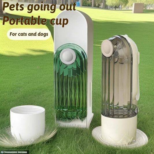 Portable Travel Pet Water Bottle for Small Large Dogs Puppy Cat Multifunctional Waterer Feeder Bowl Environmentally Materials