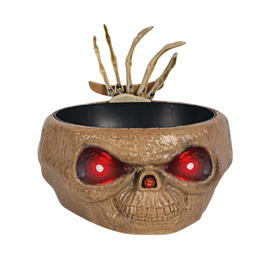 Unique Skull Pumpkin Bowl Scary Halloween Decorations Haunted House Decor Halloween Horror Pumpkin Candy Bowl Holder Deep Dish