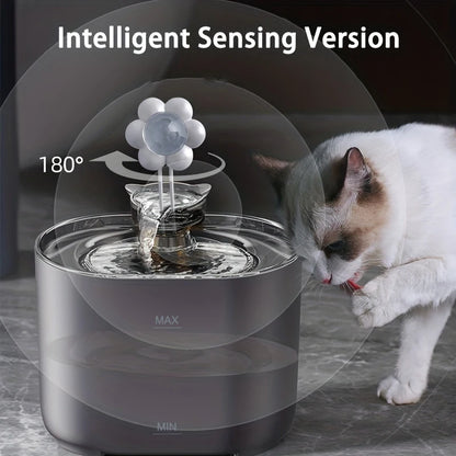 2.2L Intelligent Cat Water Fountain,Pet Water Dispenser With Filter,Dog Drinking Fountain For Cats,Ultra Quiet Water Pump