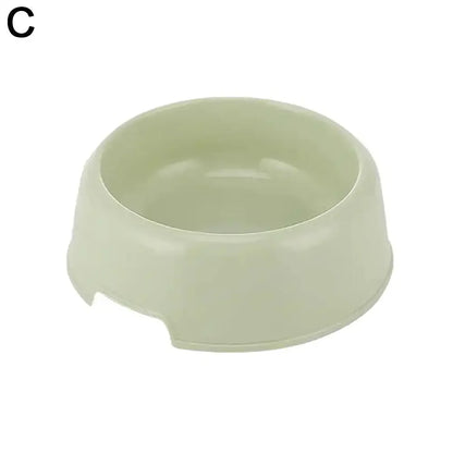 Pet Supplies Candy Colored Plastic Dog Bowl Cat Bowl Bowl Pet Cat Tableware Bowl Bowl Single Small T7Y6