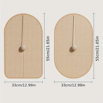 Natural Sisal Cat Scratcher Board Wall Sticker Sofa Protection Pad Wear-Resistant Durable Scratching Toy for Kittens